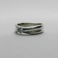 Köves ezüst gyűrű │ 4,6 g │ 925% │ 57-es