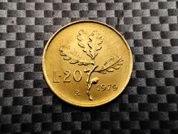 Italy 20 lira, 1979