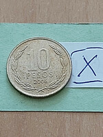Chile 10 pesos 2006 nickel-brass bernardo o'higgins x