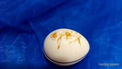 Hollóházi porcelán,tojás formájú bonbonier