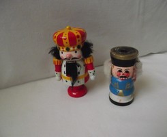 Christmas decoration, nutcracker figure and candle holder