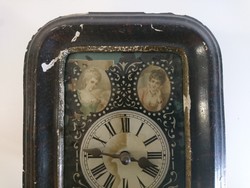 Old antique Schwarzwälder wall clock, Biedermeier, Germany approx. Early 1900s