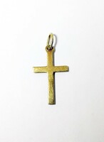 Yellow gold cross pendant (zal-au124223)