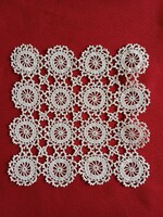 Square crochet spread of 16 stars