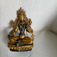 Régi bronz keleti Tara szobor