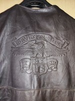 Harley Davidson motoros bőr mellény