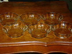 Art deco glass bowls, 6 pcs