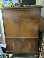 Inlaid high chest of drawers