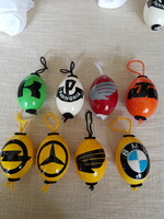 Painted Easter eggs for motorists and bikers