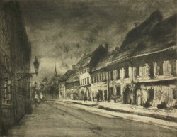 István Élesdy (1912-1987): Budavár, Fortuna Street