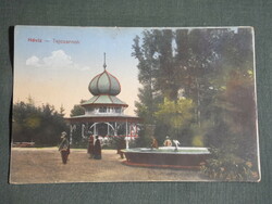 Képeslap, Postcard, Hévíz Tejcsarnok látkép részlet, 1916