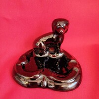 Dachshund figurine bowl, ashtray