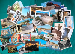 Spanish, Italian, Greek postcards - mixed landscapes, cities, monuments, coast
