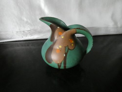 Art Deco / Art Nouveau samara l brentleighs hand painted ceramic jug from the 1930s