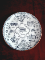English jubilee decorative wall bowl, 22 cm in diameter