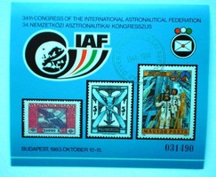 Ei31 / 1994 civil aviation commemorative sheet with silver overprint and black serial number