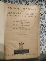 Antique English-Hungarian, Hungarian-English dictionary