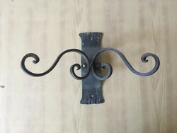 Old wrought iron wall bracket, wall lever