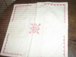 Woven decorative pillow with beautiful embroidery