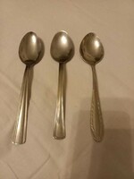 3 different stainless steel spoons