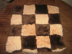 Lamb pillowcase sewn from charming colorful squares