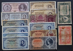 Lot of 22 inferior or damaged Hungarian banknotes