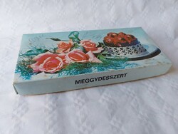 Retro candy box 1982 cherry dessert paper box