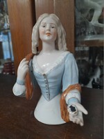Alt German, Germany porcelain tea doll figure. 12.5 Cm.