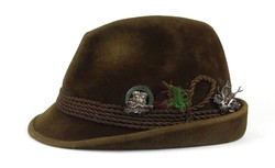 1Q742 old brown German ottmar reich hunting hat