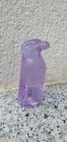 Alexandrit üveg pingvin színváltós vitrintárgy