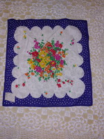 Handkerchief textile, 3 pcs, with different patterns