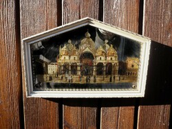 Régi Tükör Festmény Velence-Szent Márk Tér