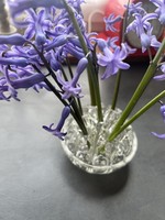 Marked, Italian solid glass ikebana, flower organizer or desk pencil, pen holder