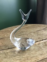 Old Italian vilca glass dolphin paperweight