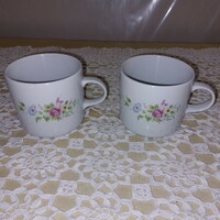 Alföldi 2 beautiful floral porcelain mugs