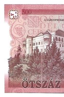 500 forint 2018 Nyomdahibás hibás festékhibás UNC "EH"