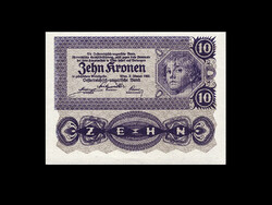 10 Korona - 1922 - Austro-Hungarian bank aunc unbent