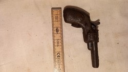 Very old iron plate toy gun in mint condition (works)