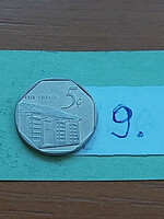 Cuba 5 centavos 1994 steel with nickel plating 9