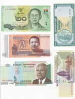 Asian unc banknotes