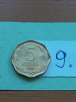 Chile 5 peso 1996 aluminum bronze bernardo o'higgins 9