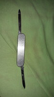 Retro full steel two blade knife 6 cm blade 5 cm file length 19 cm as shown in the pictures