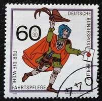 BB852p / Németország - Berlin 1989 Postai Szállítások bélyegsor  60+ 30 Pf  értéke pecsételt