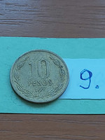 Chile 10 pesos 1999 nickel-brass bernardo o'higgins 9