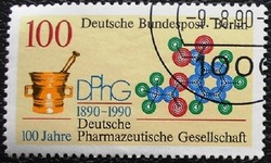 BB875p / Németország - Berlin 1990 Gyógyszerészeti Társaság bélyeg pecsételt