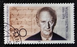 BB750p / Németország - Berlin 1986 Wilhelm Furtwängler – karmester bélyeg pecsételt
