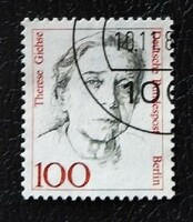 BB825p / Németország - Berlin 1988 Híres nők bélyegsor 100 Pf értéke pecsételt
