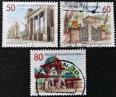 BB761-3p / Németország - Berlin 1986 Portálok és kapuk bélyegsor pecsételt