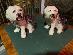 Porcelain dogs in pairs 36x36