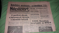 1970. December 5. Saturday folk sports daily newspaper in good condition according to the pictures